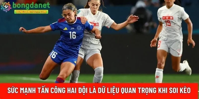 Sức mạnh tấn công của hai đội 