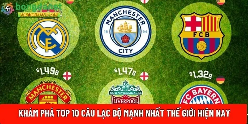 top 10 câu lạc bộ mạnh nhất thế giới